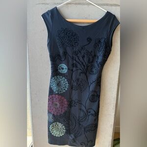 Desigual Navy Blue Knit Top